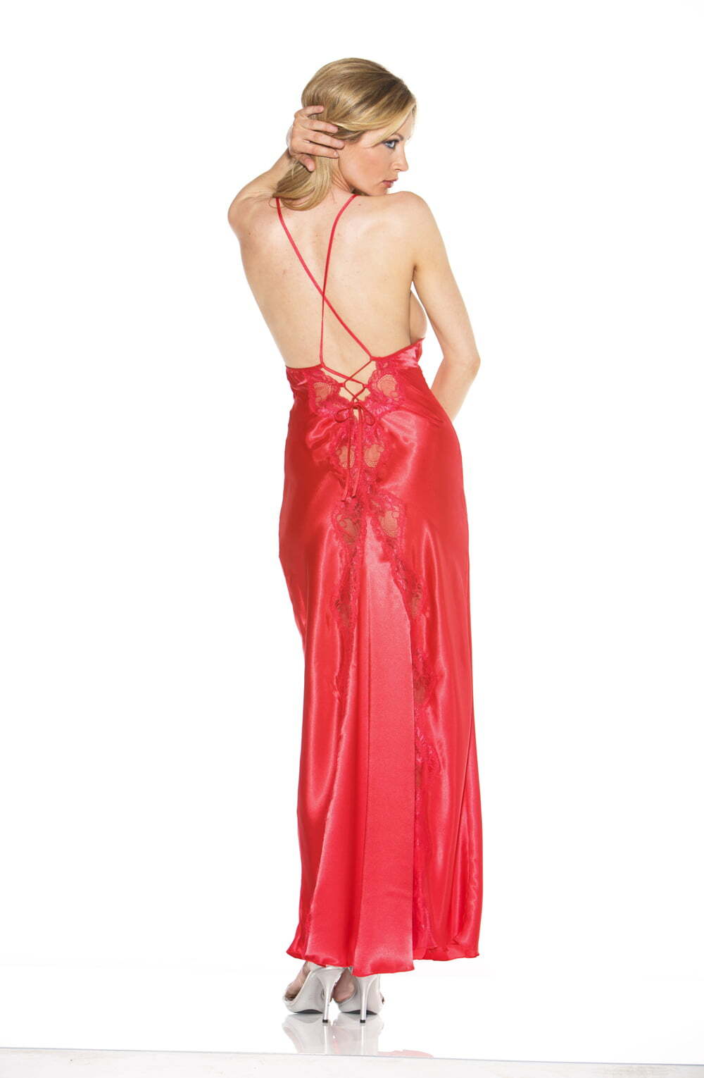 Red Long Gown By Shirley of Hollywood